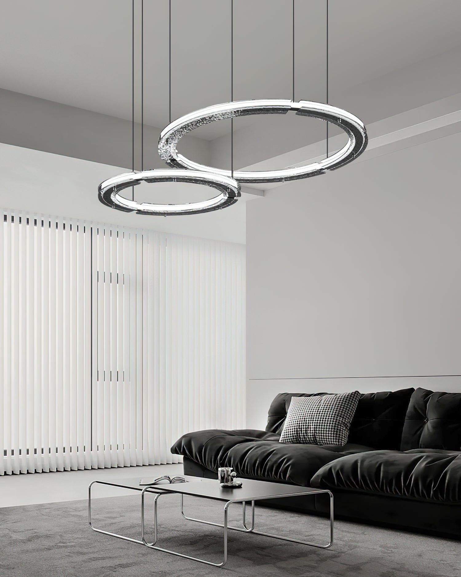 Lunara Double Anneau Crystal Lustre - Neutralighting