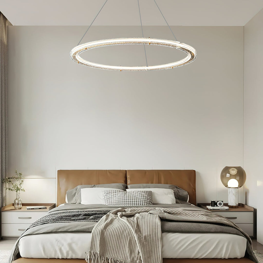 Lunara Double Anneau Crystal Lustre - Neutralighting