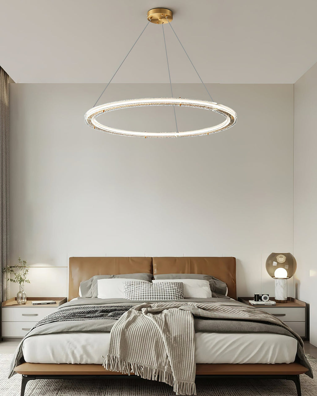Lunara Double Anneau Crystal Lustre - Neutralighting