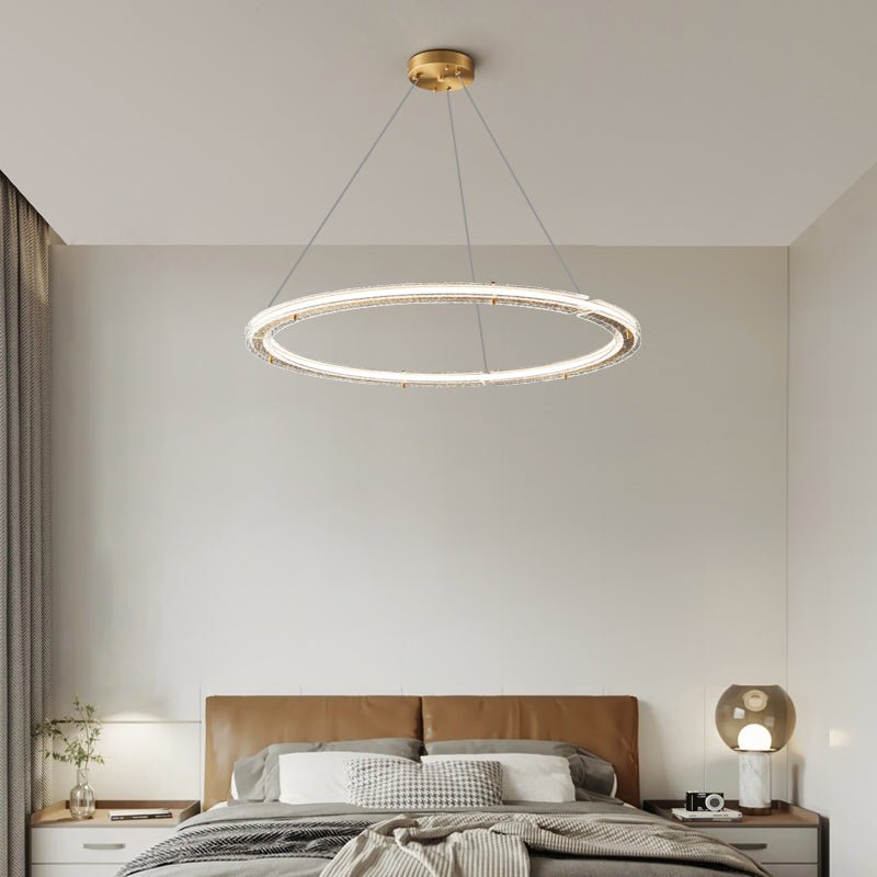 Lunara Double Anneau Crystal Lustre - Neutralighting
