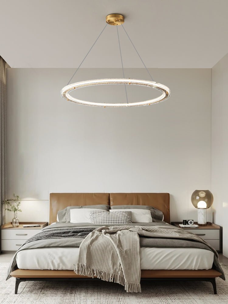 Lunara Double Anneau Crystal Lustre - Neutralighting