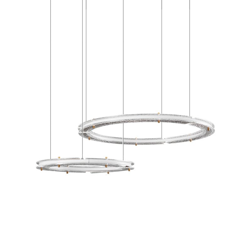 Lunara Double Anneau Crystal Lustre - Neutralighting