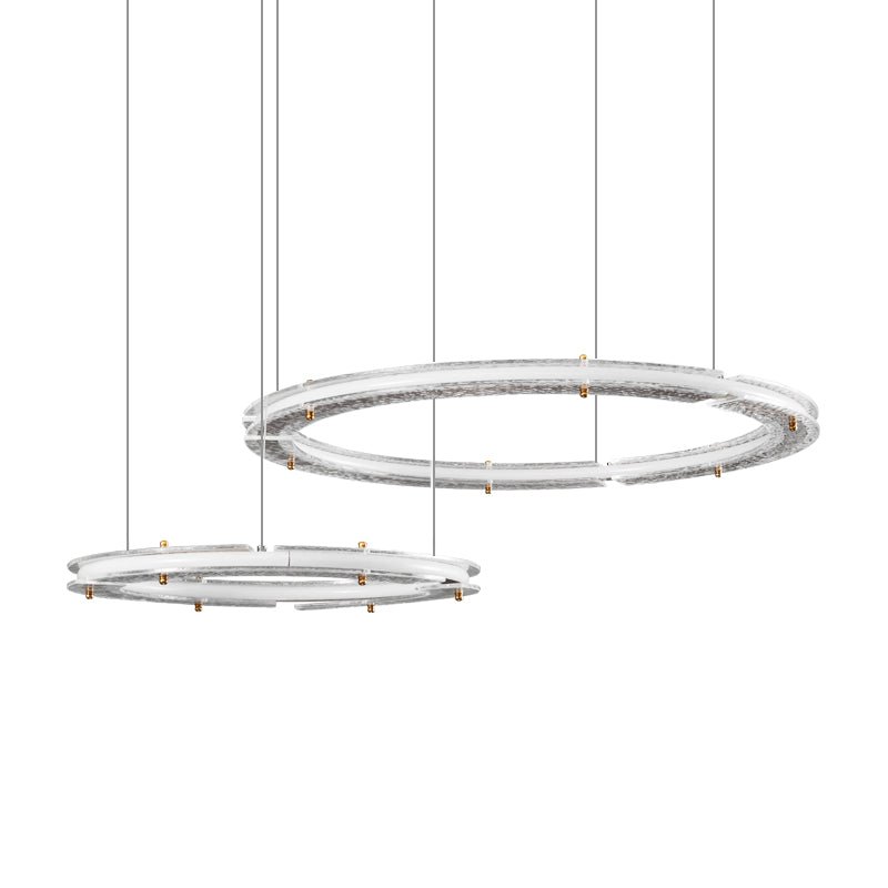 Lunara Double Anneau Crystal Lustre - Neutralighting