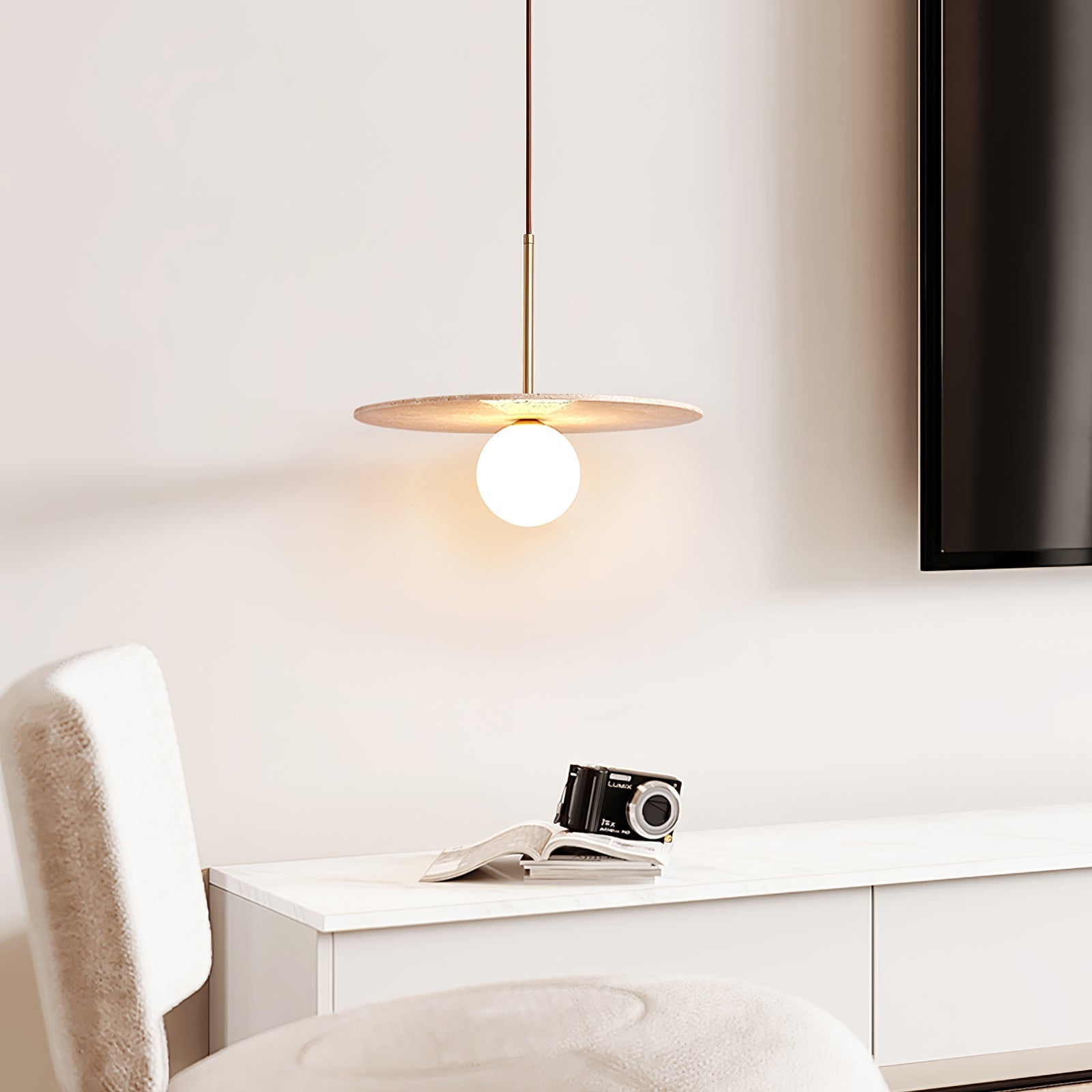 Vera Suspension Travertin - Neutralighting