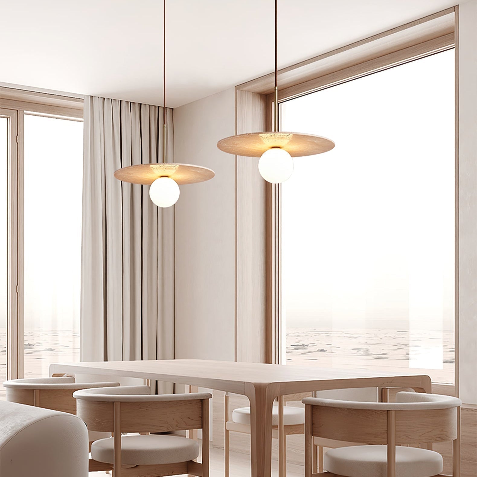 Vera Suspension Travertin - Neutralighting