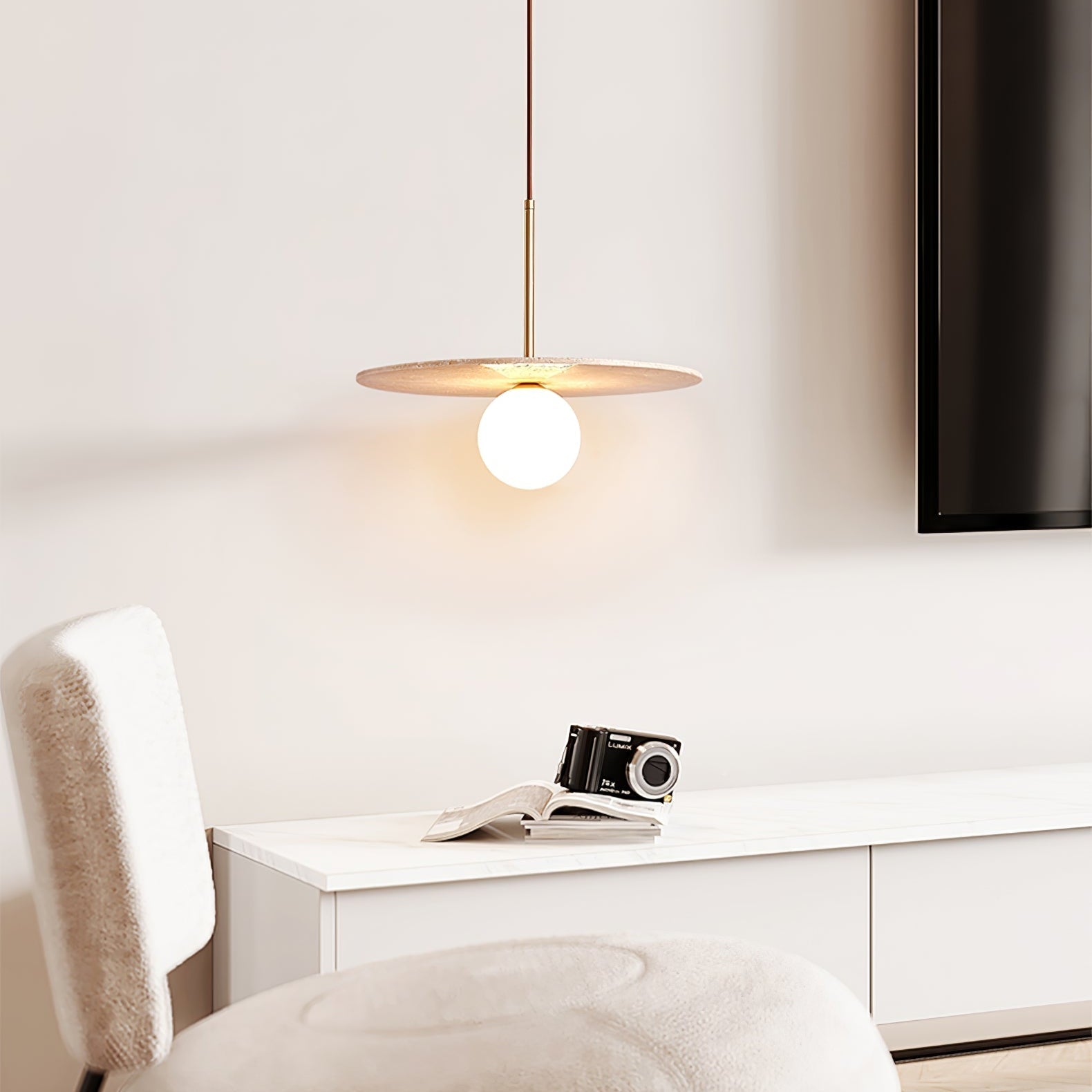 Vera Suspension Travertin - Neutralighting