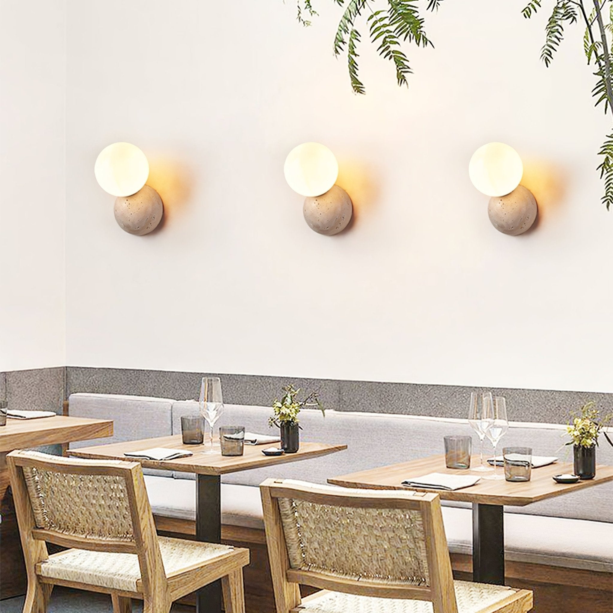 Cethair Travertin Luminaire Mural - Neutralighting