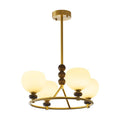 Nydoriel Lustre Haut de Gamme Nordique en Laiton et Bois - Neutralighting