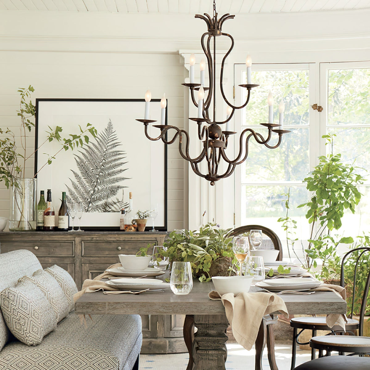Bolt Lustre en Métal de Bronze Industriel Vintage de Luxe - Neutralighting