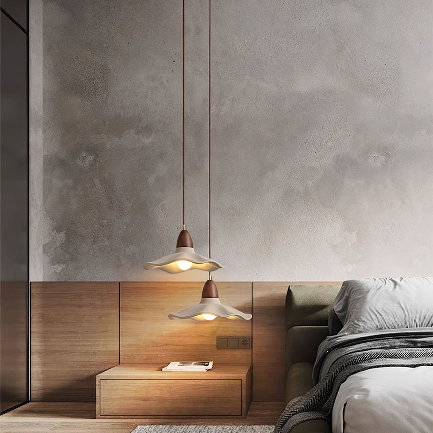 Siro Lampe Suspendue Vague en Ciment - Neutralighting
