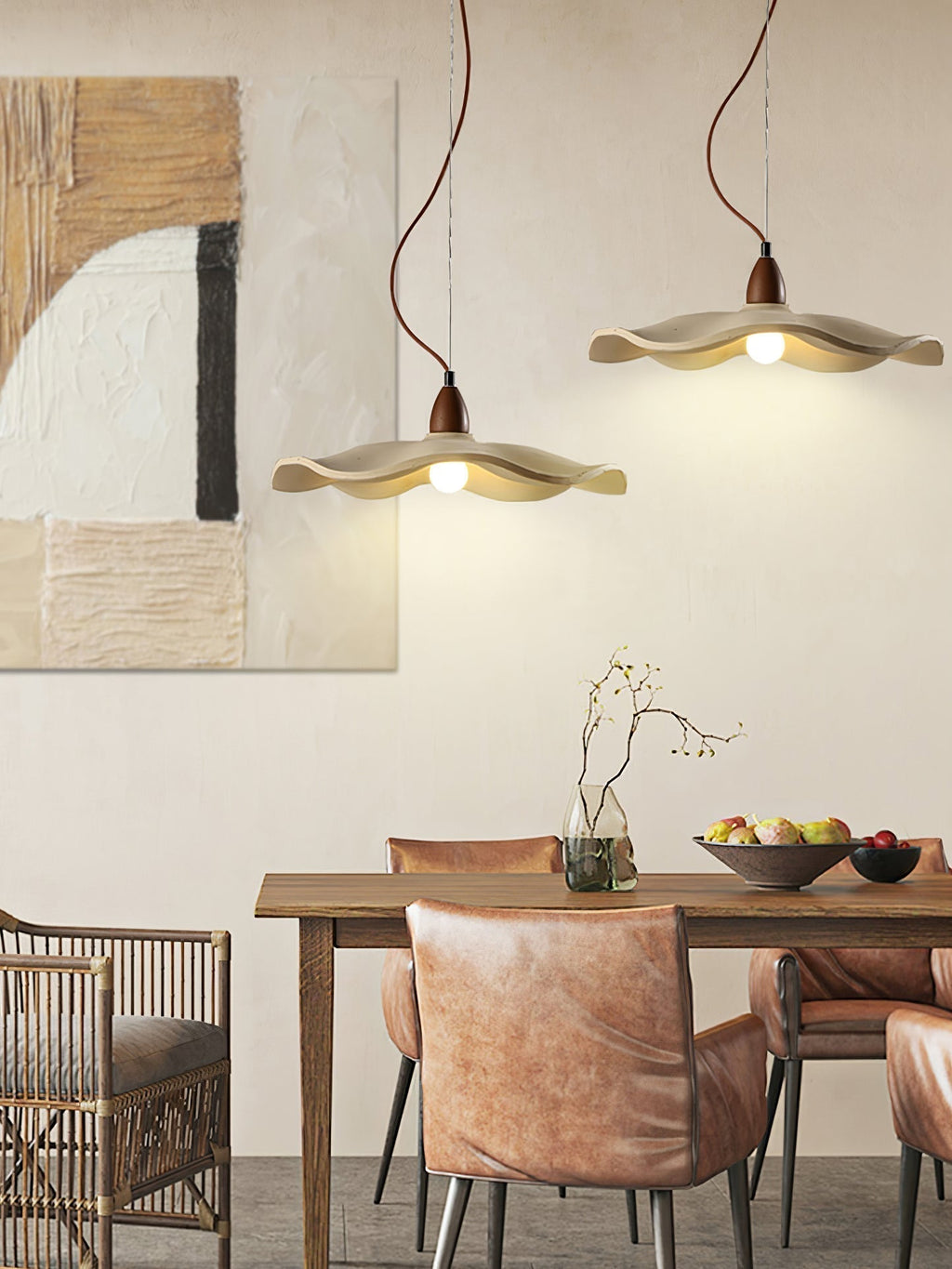 Siro Lampe Suspendue Vague en Ciment - Neutralighting