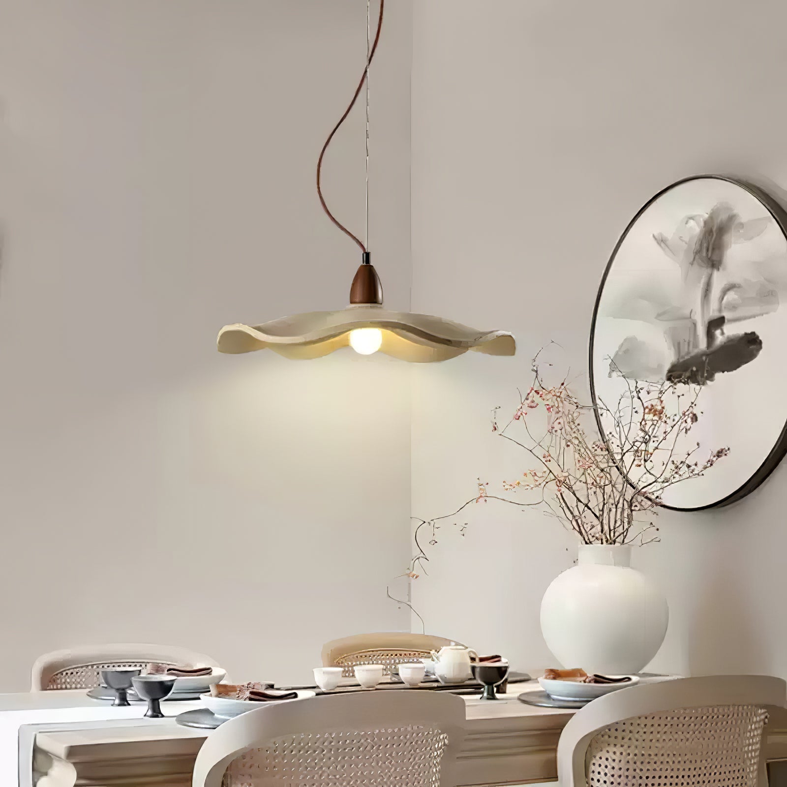 Siro Lampe Suspendue Vague en Ciment - Neutralighting