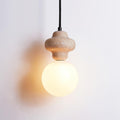 Lunara Suspension Géométrique en Travertin - Neutralighting