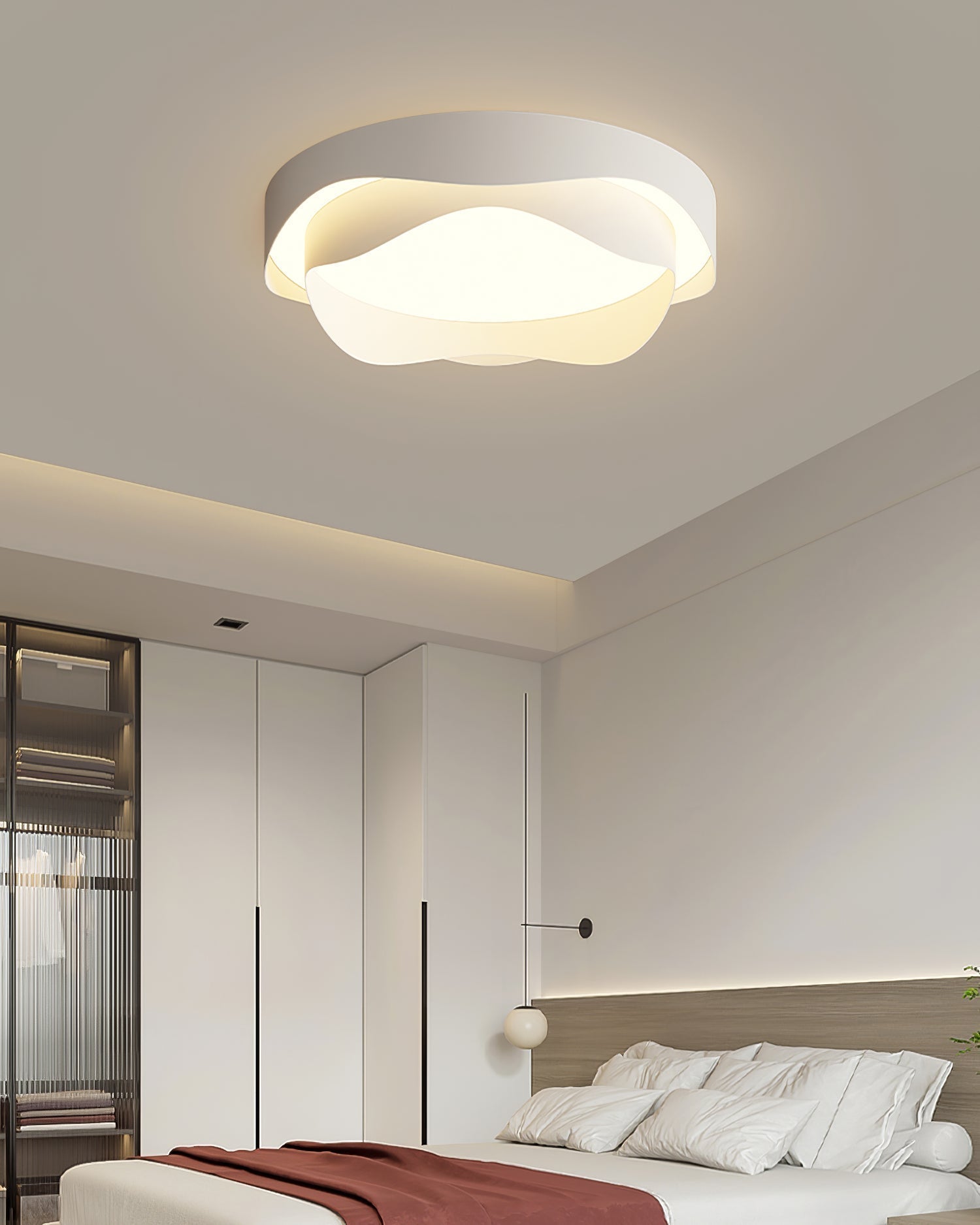 Lustra Plafonnier Blanc en Métal Moderne - Neutralighting