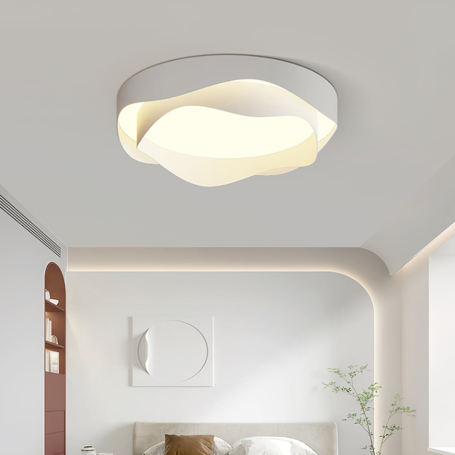 Lustra Plafonnier Blanc en Métal Moderne - Neutralighting