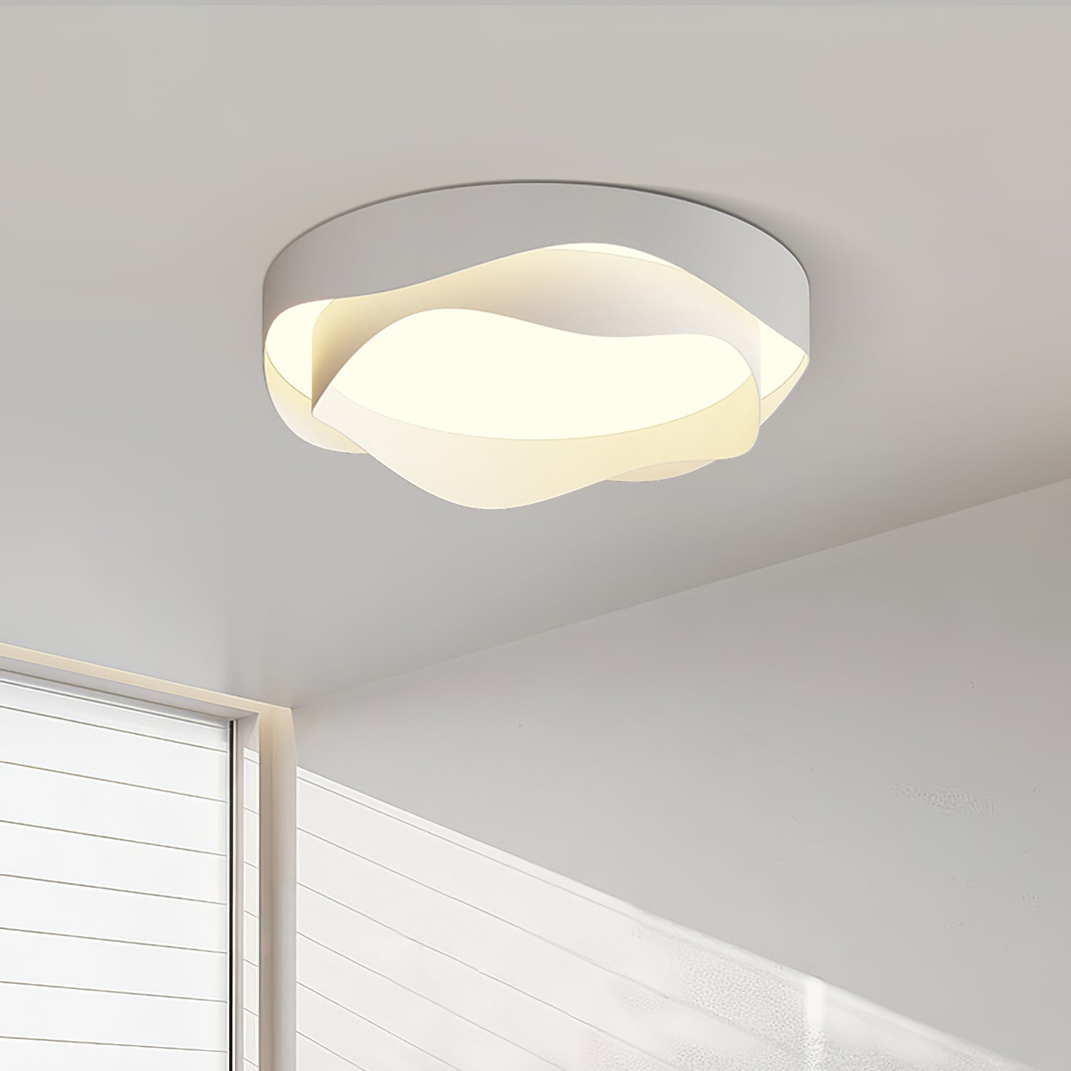 Lustra Plafonnier Blanc en Métal Moderne - Neutralighting
