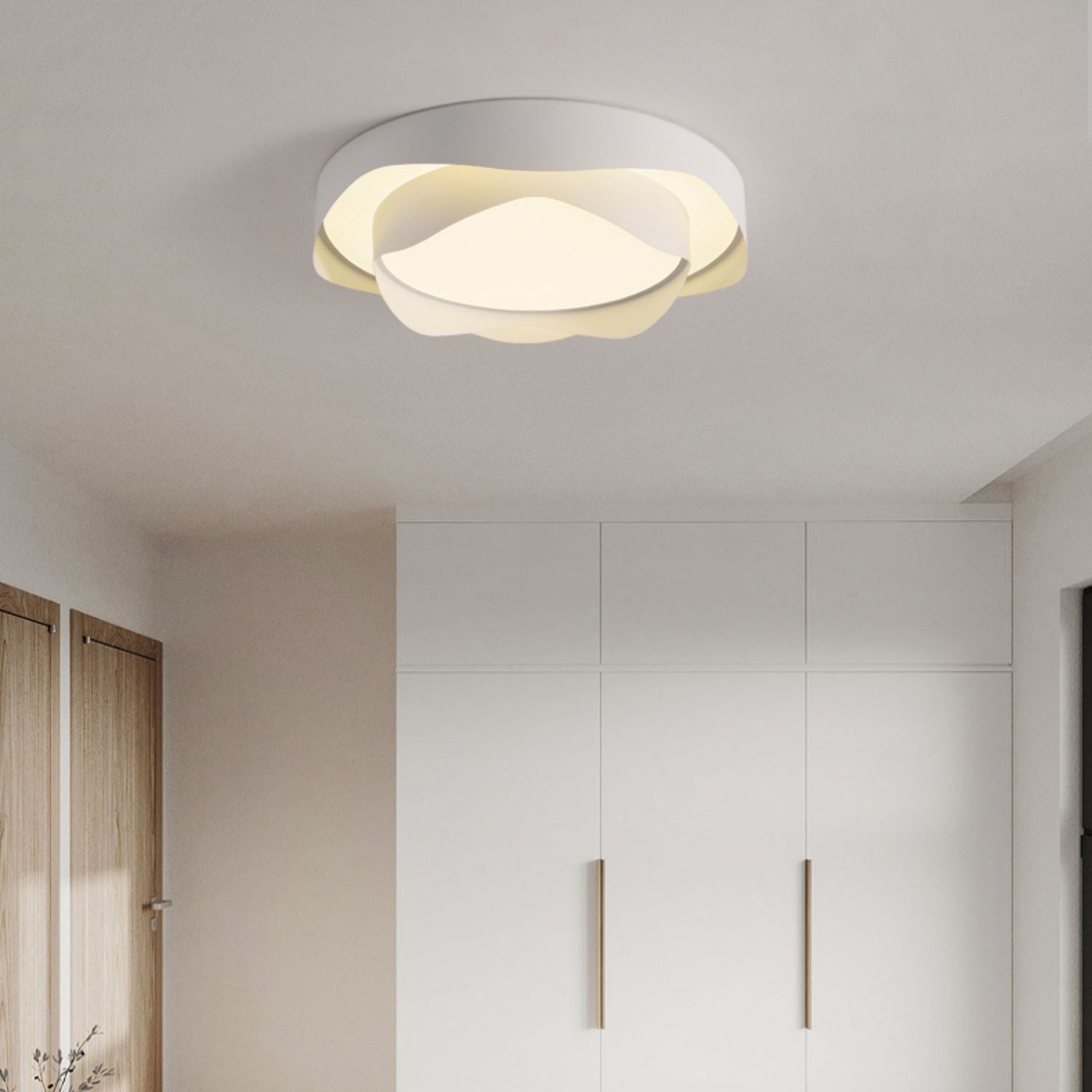 Lustra Plafonnier Blanc en Métal Moderne - Neutralighting