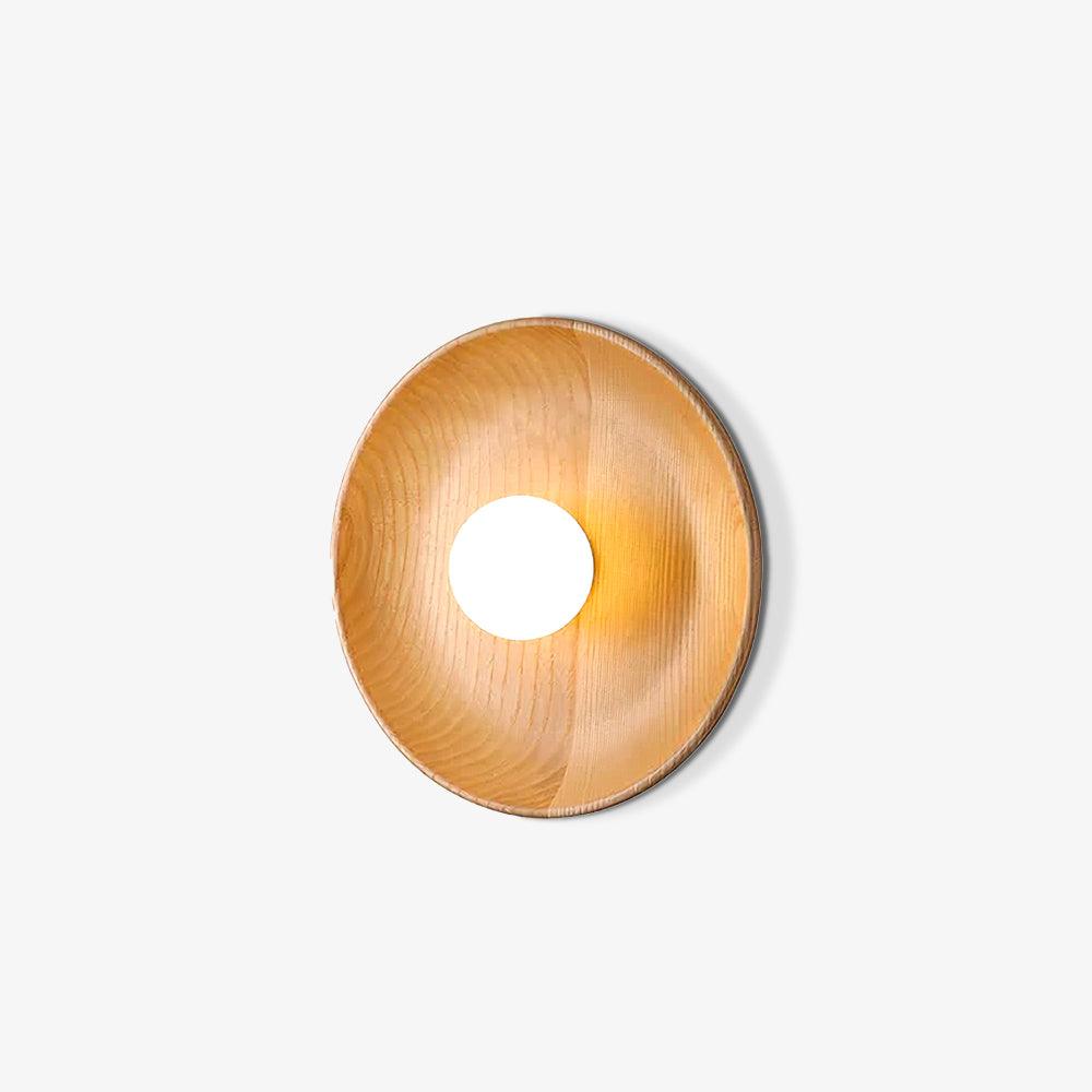 Cumirisra Applique Murale Moderne Minimaliste en Verre et Bois - Neutralighting