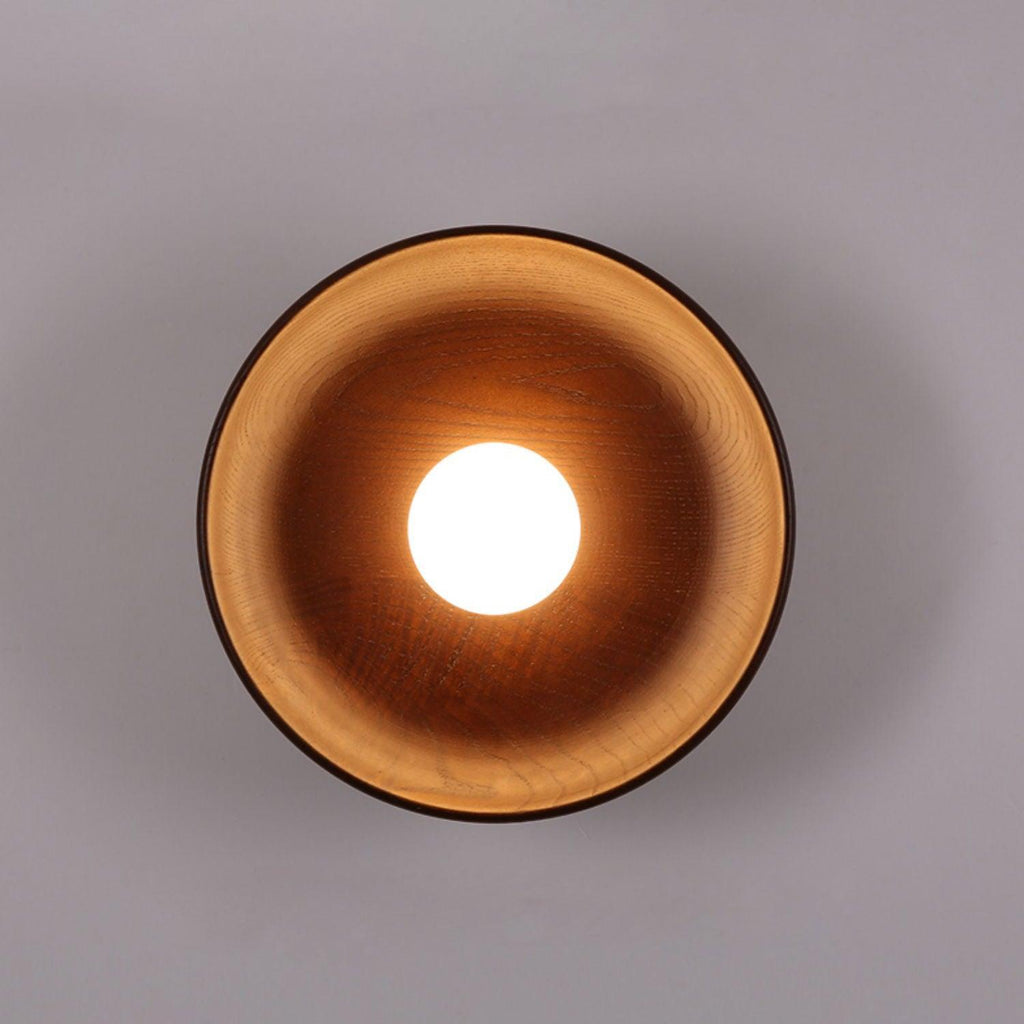 Cumirisra Applique Murale Moderne Minimaliste en Verre et Bois - Neutralighting