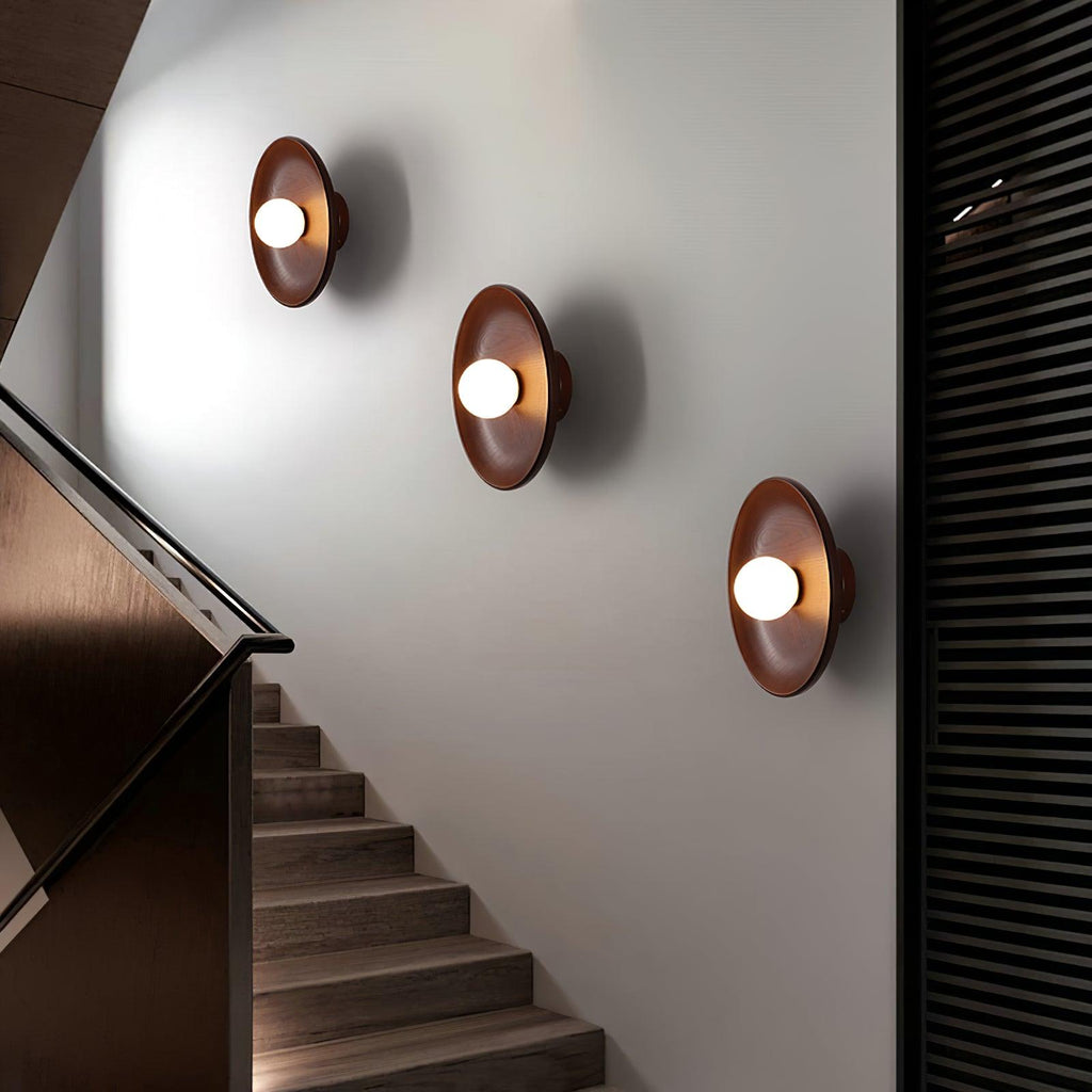 Cumirisra Applique Murale Moderne Minimaliste en Verre et Bois - Neutralighting