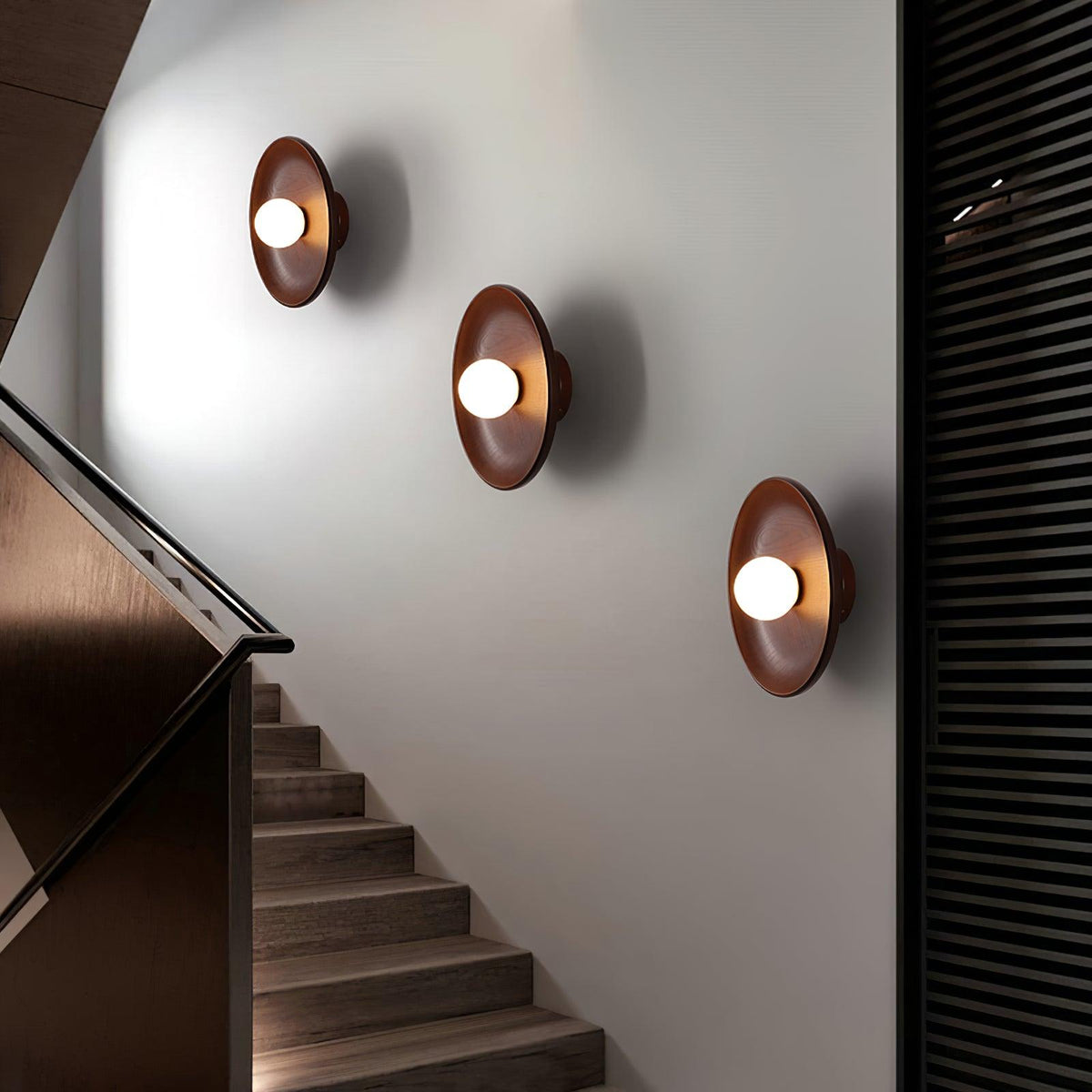 Cumirisra Applique Murale Moderne Minimaliste en Verre et Bois - Neutralighting
