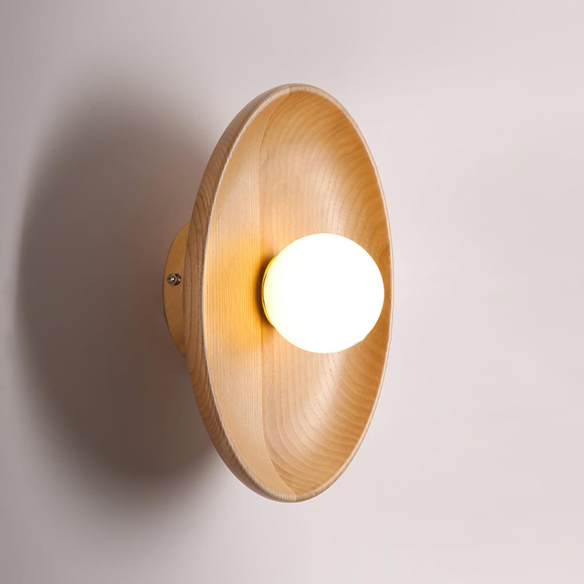 Cumirisra Applique Murale Moderne Minimaliste en Verre et Bois - Neutralighting