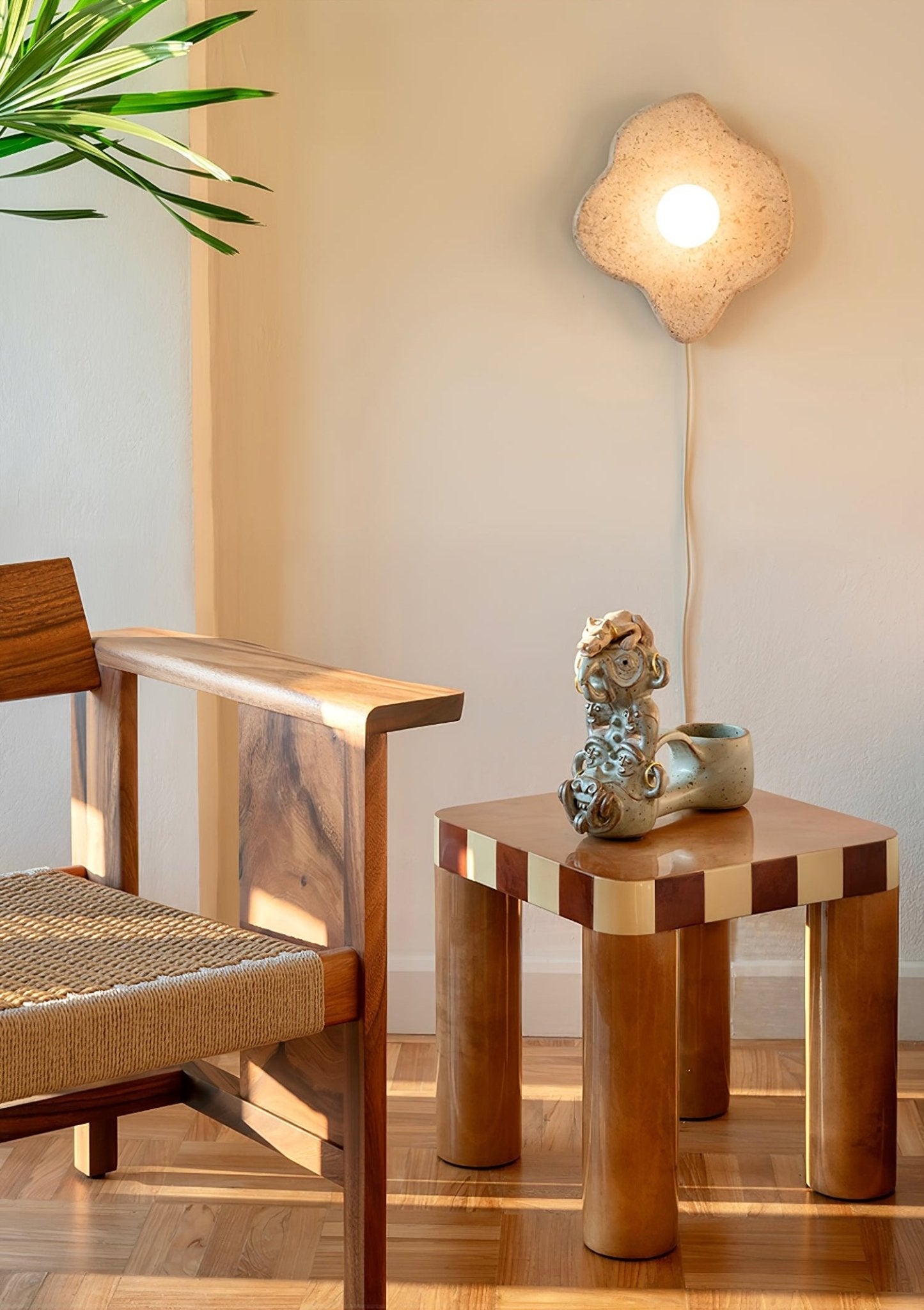 Bloom Applique Murale Rustique en Marbre - Neutralighting