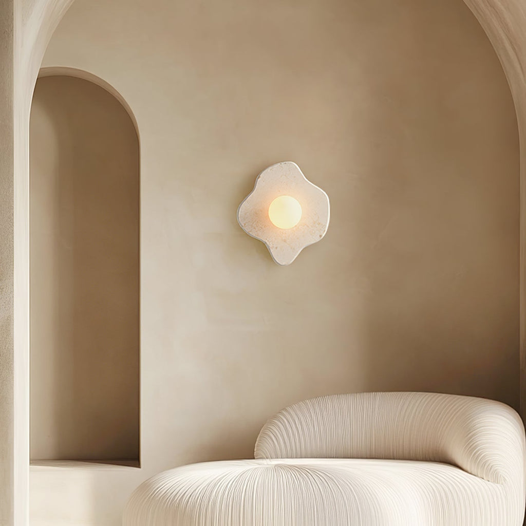 Bloom Applique Murale Rustique en Marbre - Neutralighting