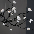Lustra Chandelier en Céramique Fleurs et Branches Noires - Neutralighting