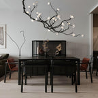 Lustra Chandelier en Céramique Fleurs et Branches Noires - Neutralighting