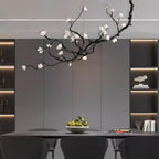 Lustra Chandelier en Céramique Fleurs et Branches Noires - Neutralighting