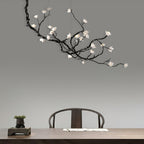Lustra Chandelier en Céramique Fleurs et Branches Noires - Neutralighting