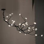 Lustra Chandelier en Céramique Fleurs et Branches Noires - Neutralighting