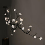 Lustra Chandelier en Céramique Fleurs et Branches Noires - Neutralighting
