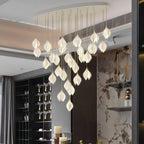 Lustra Suspension Lampe Céramique Florale Blanche - Neutralighting