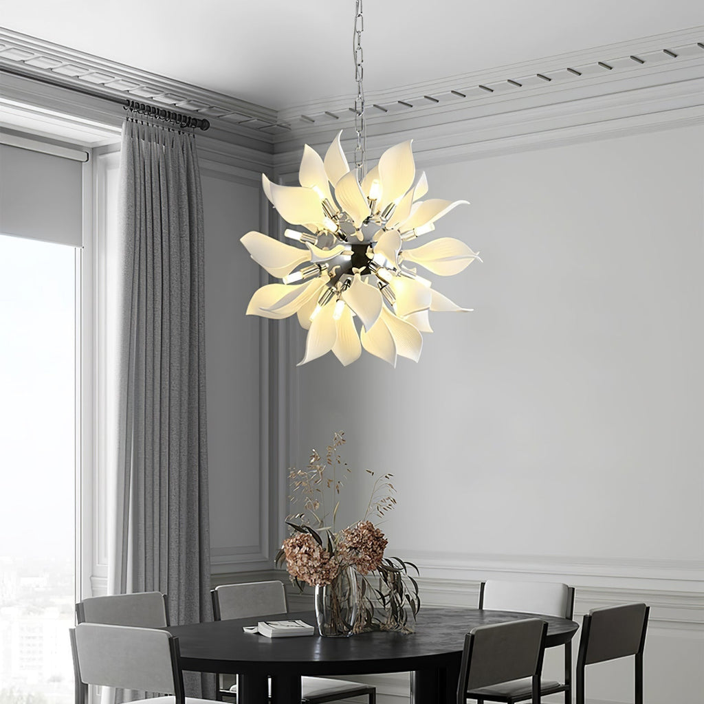 Lustra Suspension Céramique Pétales Épanouis - Neutralighting