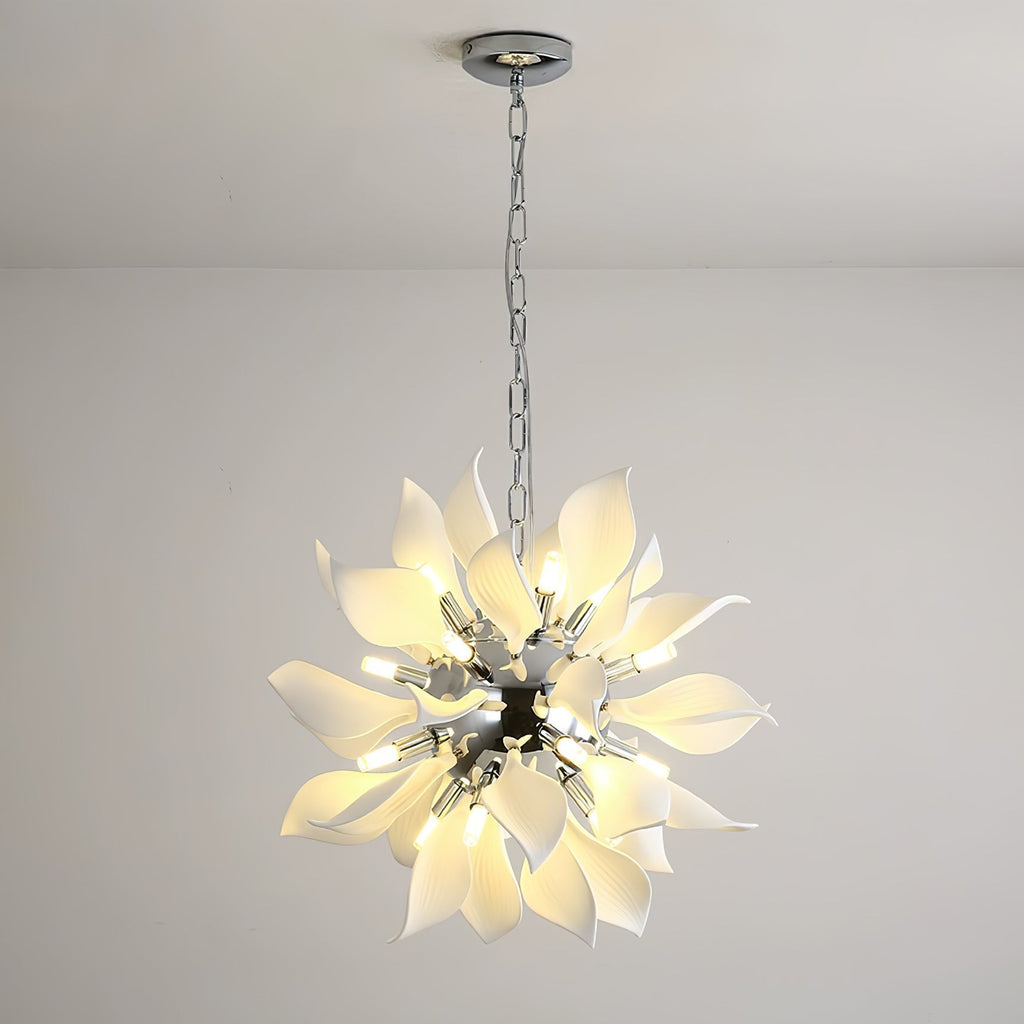 Lustra Suspension Céramique Pétales Épanouis - Neutralighting