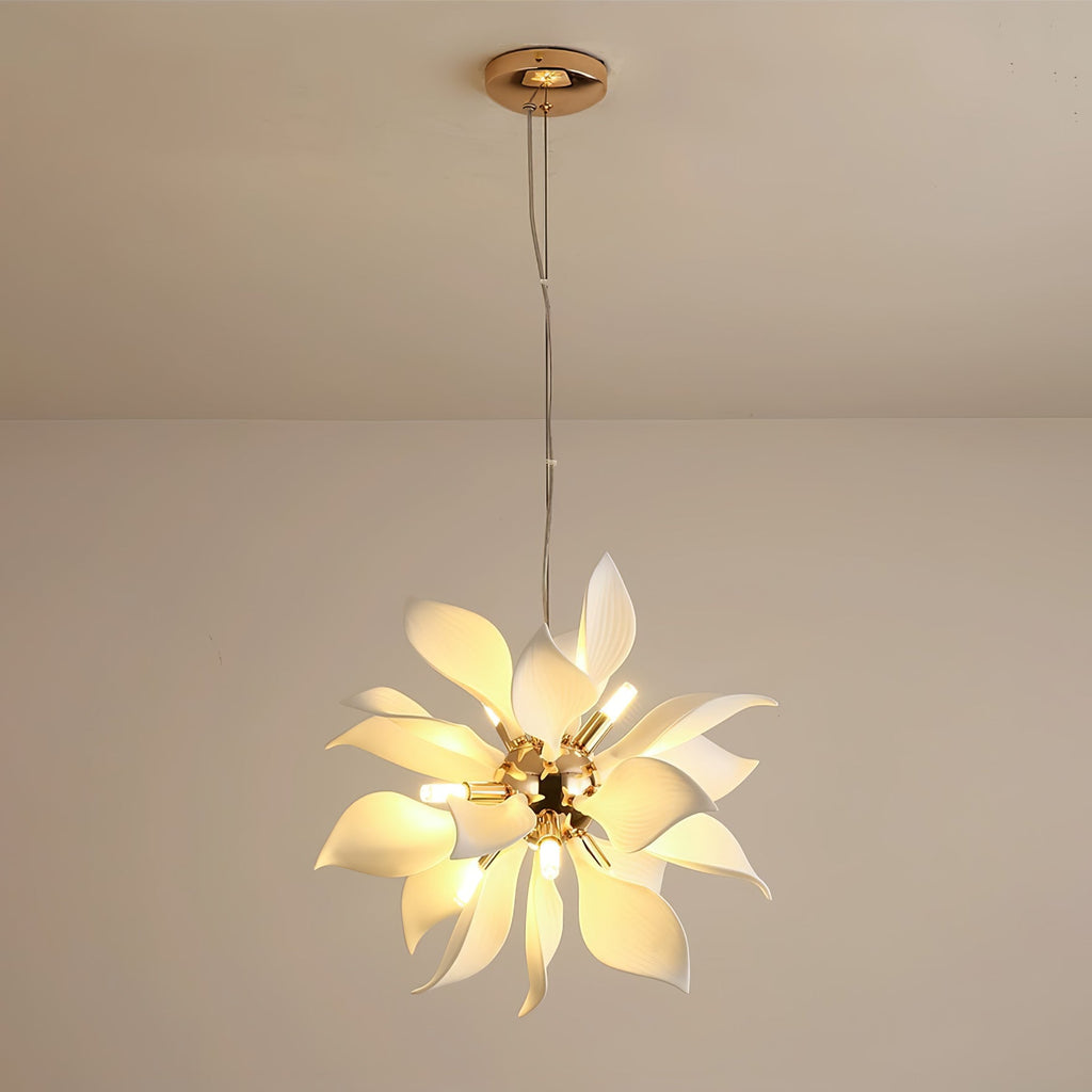Lustra Suspension Céramique Pétales Épanouis - Neutralighting