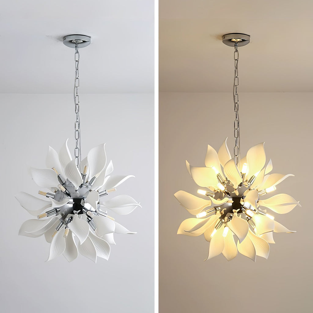 Lustra Suspension Céramique Pétales Épanouis - Neutralighting
