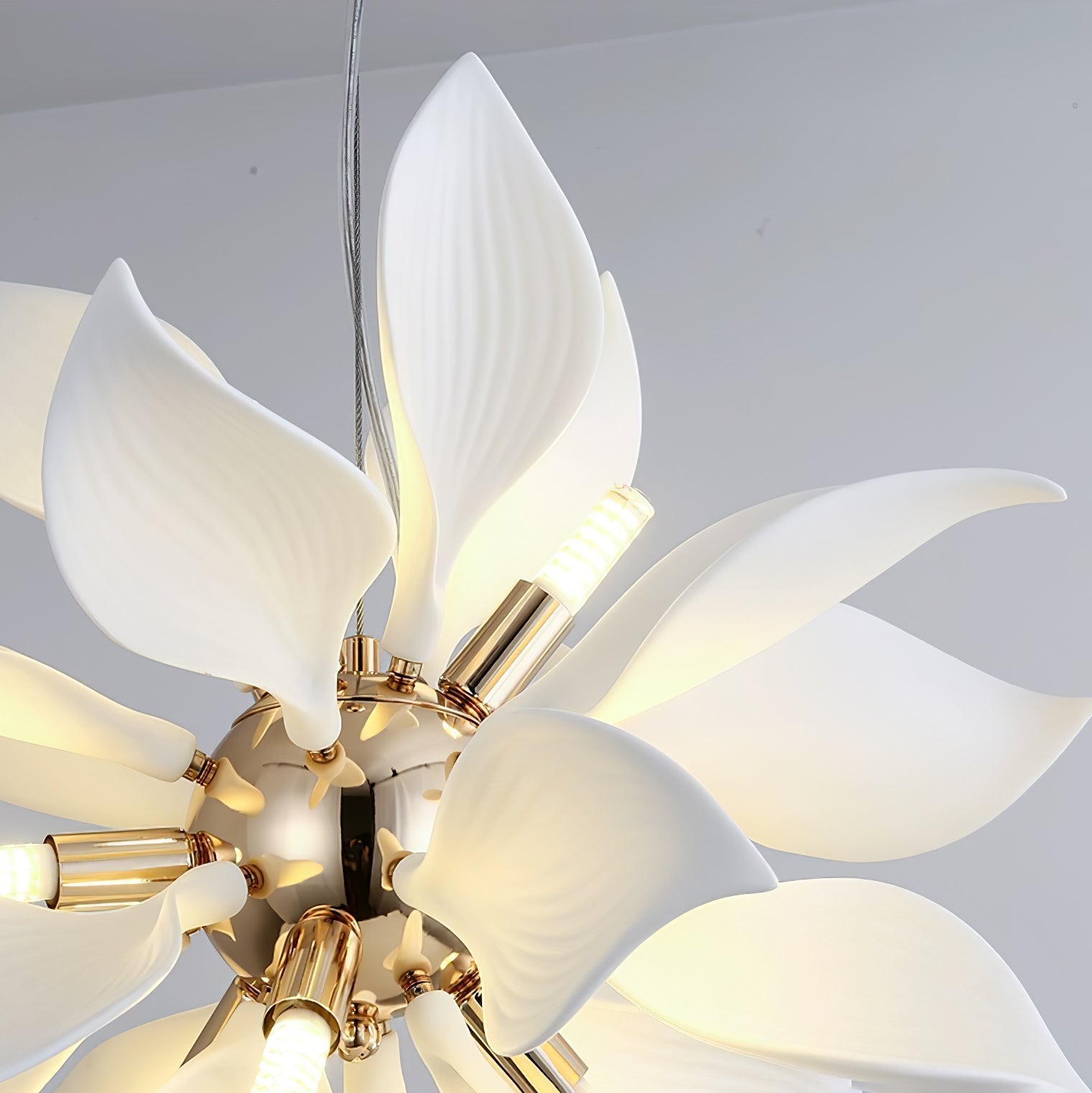 Lustra Suspension Céramique Pétales Épanouis - Neutralighting