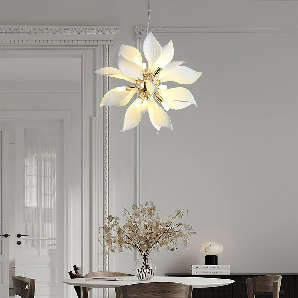 Lustra Suspension Céramique Pétales Épanouis - Neutralighting