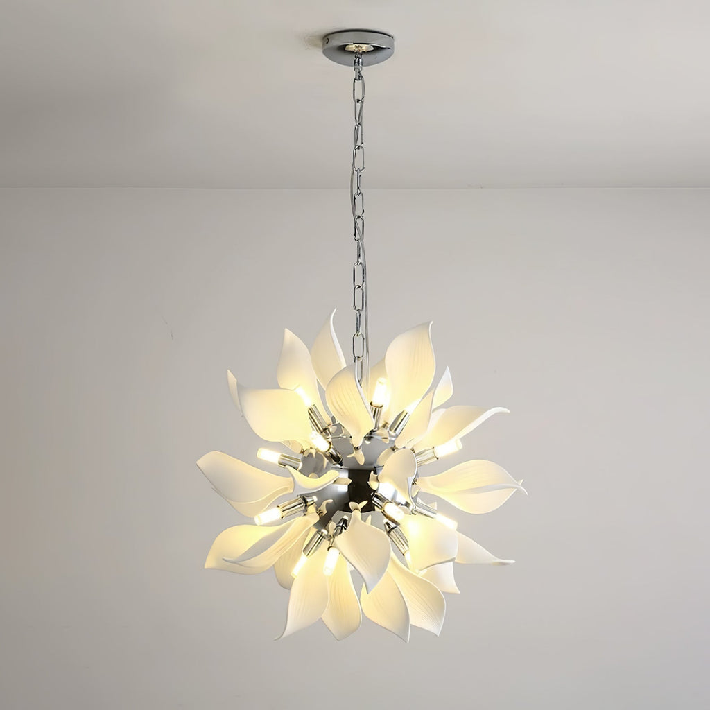 Lustra Suspension Céramique Pétales Épanouis - Neutralighting