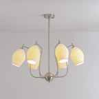 Lustra Chandelier en Céramique Canneleur Sculptural en Verre Élégant - Neutralighting