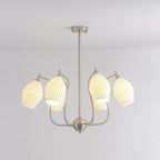 Lustra Chandelier en Céramique Canneleur Sculptural en Verre Élégant - Neutralighting