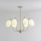 Lustra Chandelier en Céramique Canneleur Sculptural en Verre Élégant - Neutralighting