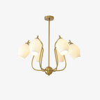 Lustra Chandelier en Céramique Canneleur Sculptural en Verre Élégant - Neutralighting