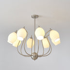 Lustra Chandelier en Céramique Canneleur Sculptural en Verre Élégant - Neutralighting