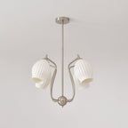 Lustra Chandelier en Céramique Canneleur Sculptural en Verre Élégant - Neutralighting
