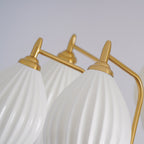 Lustra Chandelier en Céramique Canneleur Sculptural en Verre Élégant - Neutralighting