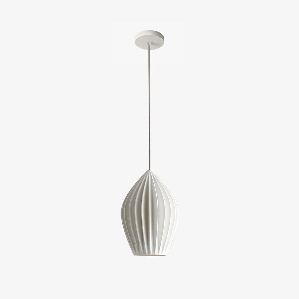 Solara Lampe à suspension en céramique côtelée en porcelaine élégante - Neutralighting